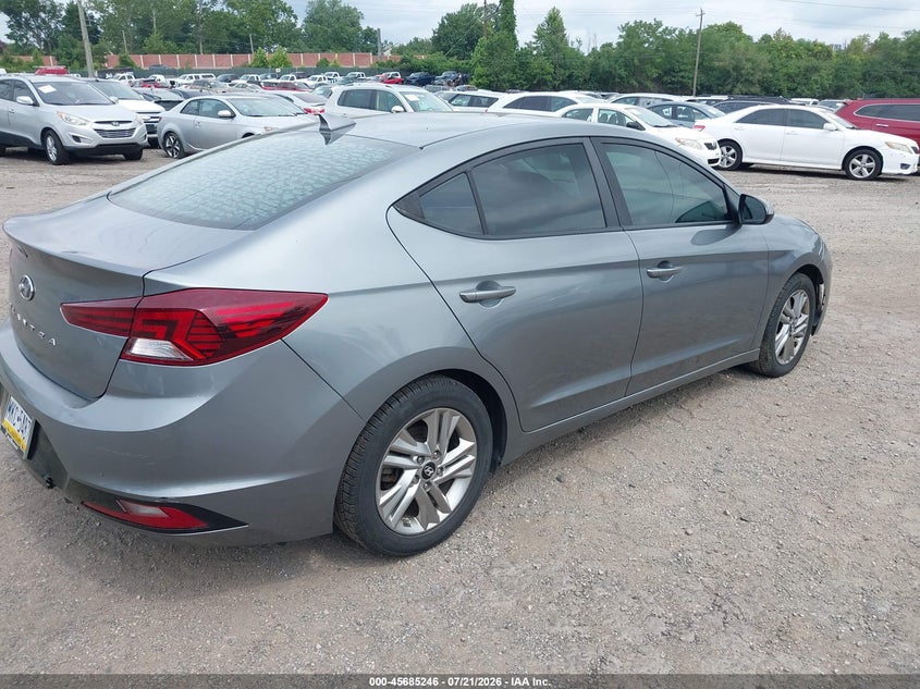 2019 Hyundai Elantra VIN KMHD84LF5KU810281 IAAI salvage auction — NORMAL WEAR, Clear (Pennsylvania), sold $825 on 2026-07-24 (photo 4)