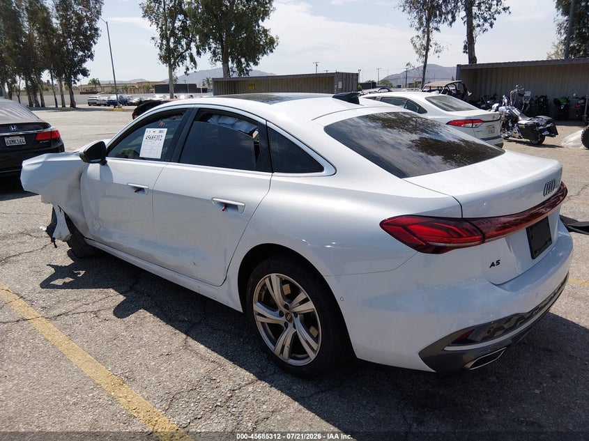2025 Audi A5 VIN WAU1BCFU2SN058513 IAAI salvage auction — FRONT END, Salvage Title, sold $8,625 on 2026-08-26 (photo 3)
