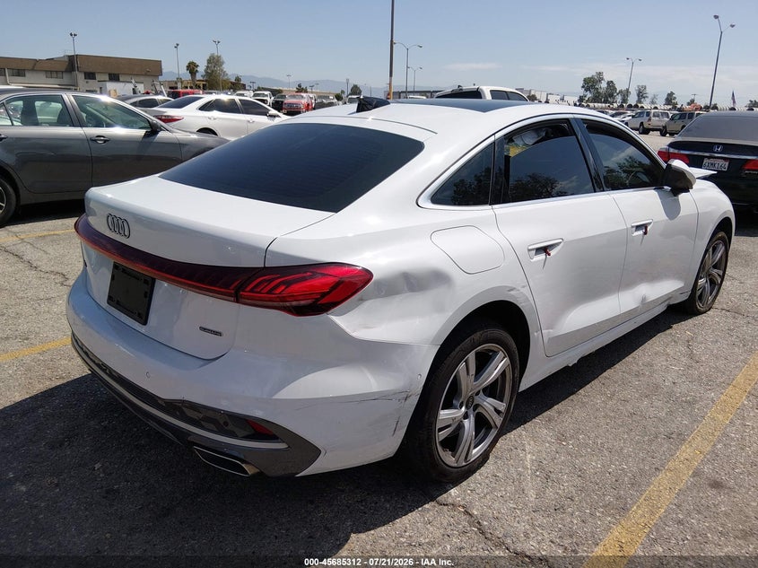 2025 Audi A5 VIN WAU1BCFU2SN058513 IAAI salvage auction — FRONT END, Salvage Title, sold $8,625 on 2026-08-26 (photo 4)
