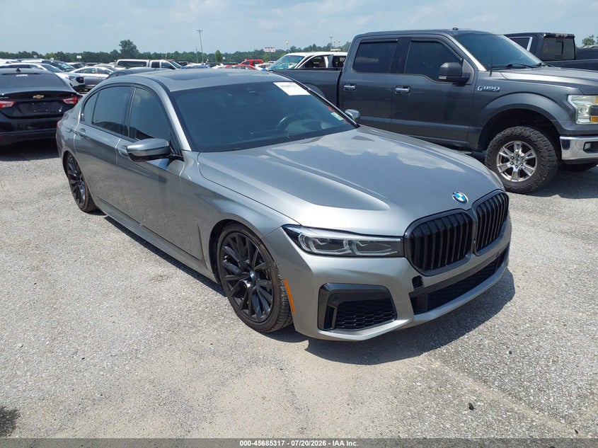 2020 BMW 7 series VIN WBA7T2C03LCD61786 IAAI salvage auction — FRONT END, Salvage (North Carolina), sold $10,300 on 2026-07-28 (photo 1)