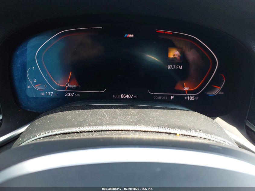 2020 BMW 7 series VIN WBA7T2C03LCD61786 IAAI salvage auction — FRONT END, Salvage (North Carolina), sold $10,300 on 2026-07-28 (photo 7)