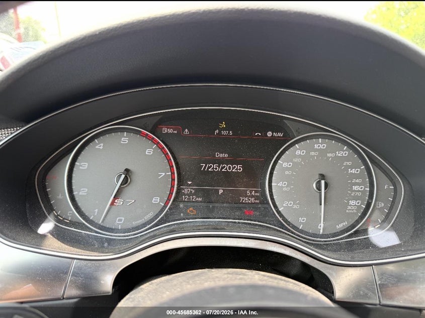 2013 Audi S7 VIN WAUW2AFC9DN079606 IAAI salvage auction — NORMAL WEAR, Salvage Title, sold $5,100 on 2026-07-31 (photo 7)