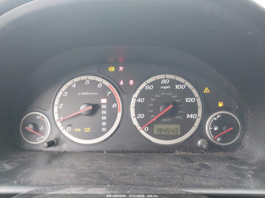 2005 Honda Cr-v VIN SHSRD78525U306784 IAAI salvage auction — NORMAL WEAR, Clear (Pennsylvania), sold $125 on 2026-07-28 (photo 7)