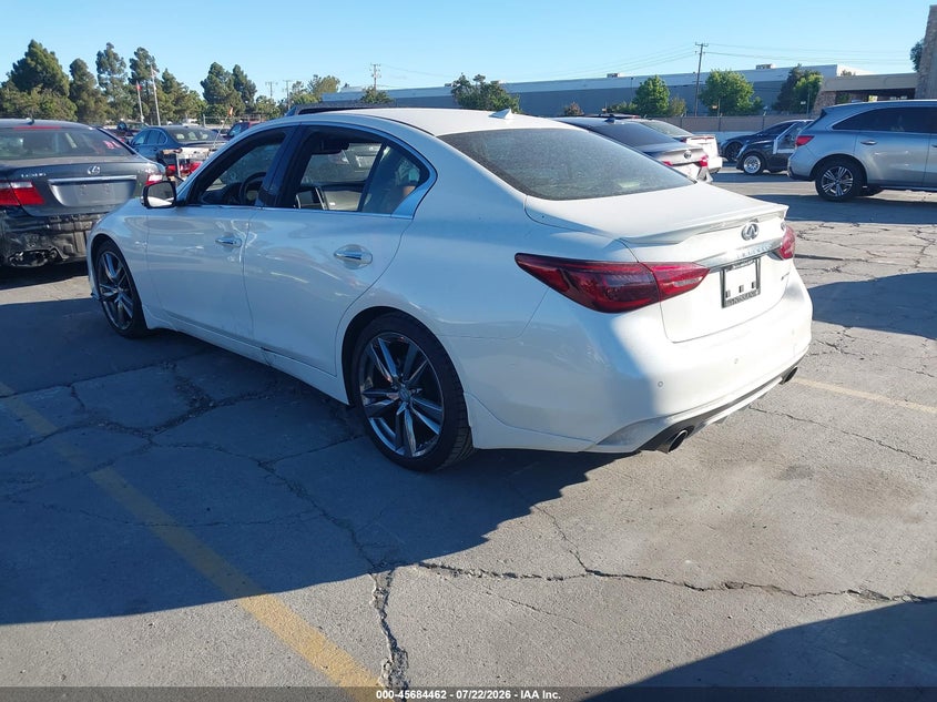 2021 Infiniti Q50 VIN JN1EV7CP5MM707492 IAAI salvage auction — THEFT, Salvage (California), sold $9,300 on 2026-08-24 (photo 3)