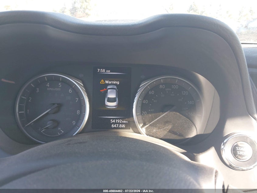 2021 Infiniti Q50 VIN JN1EV7CP5MM707492 IAAI salvage auction — THEFT, Salvage (California), sold $9,300 on 2026-08-24 (photo 7)