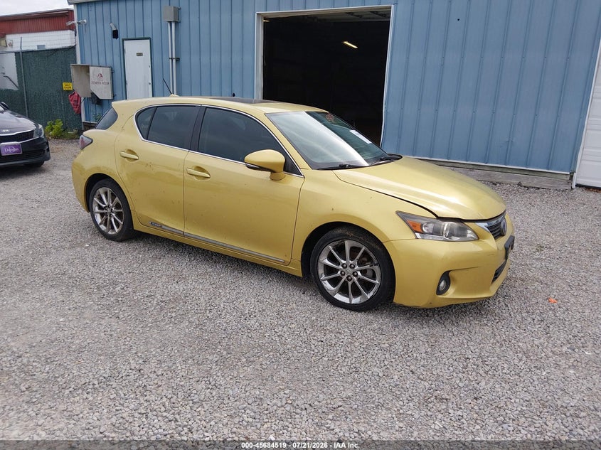 2012 Lexus Ct 200h VIN JTHKD5BH2C2075836 IAAI salvage auction — NORMAL WEAR, Original (Ohio), sold $3,575 on 2026-09-03 (photo 1)