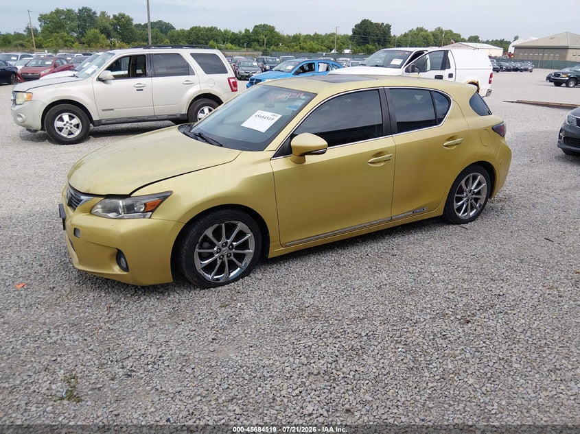 2012 Lexus Ct 200h VIN JTHKD5BH2C2075836 IAAI salvage auction — NORMAL WEAR, Original (Ohio), sold $3,575 on 2026-09-03 (photo 2)