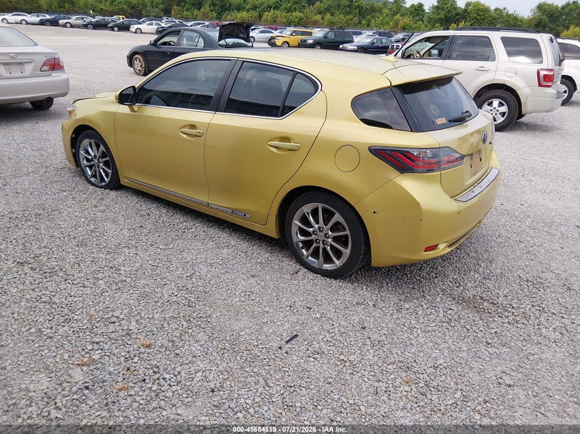 2012 Lexus Ct 200h VIN JTHKD5BH2C2075836 IAAI salvage auction — NORMAL WEAR, Original (Ohio), sold $3,575 on 2026-09-03 (photo 3)