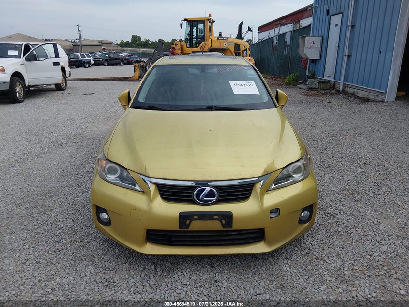 2012 Lexus Ct 200h VIN JTHKD5BH2C2075836 IAAI salvage auction — NORMAL WEAR, Original (Ohio), sold $3,575 on 2026-09-03 (photo 6)