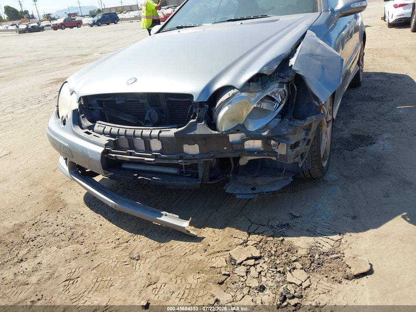 2009 Mercedes-benz Clk-class VIN WDBTJ56H99F263522 IAAI salvage auction — FRONT END, Salvage (California), sold $475 on 2026-08-12 (photo 6)