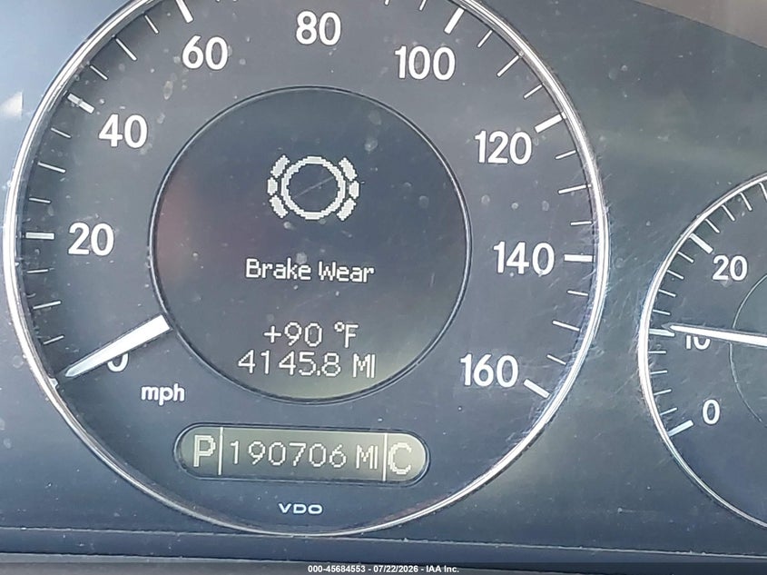 2009 Mercedes-benz Clk-class VIN WDBTJ56H99F263522 IAAI salvage auction — FRONT END, Salvage (California), sold $475 on 2026-08-12 (photo 7)