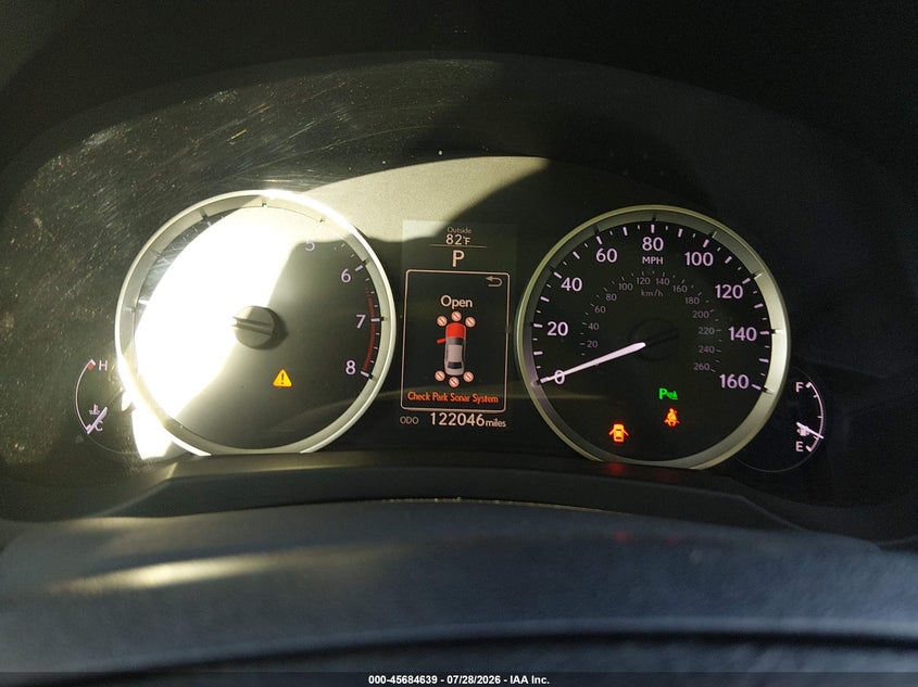 2014 Lexus Is VIN JTHBF1D26E5023252 IAAI salvage auction — FRONT END, Original (Texas), sold $8,950 on 2026-08-26 (photo 7)