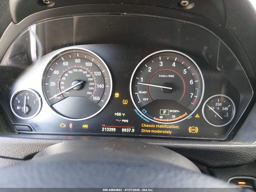 2017 BMW 3er VIN WBA8B9G53HNU49574 IAAI salvage auction — NORMAL WEAR, App For Dup Clear (California), sold $350 on 2026-08-03 (photo 7)