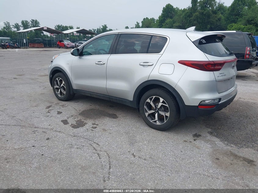 2021 Kia Sportage VIN KNDPMCAC4M7842754 IAAI salvage auction — NORMAL WEAR, Clear (Maryland), sold $425 on 2026-07-30 (photo 3)