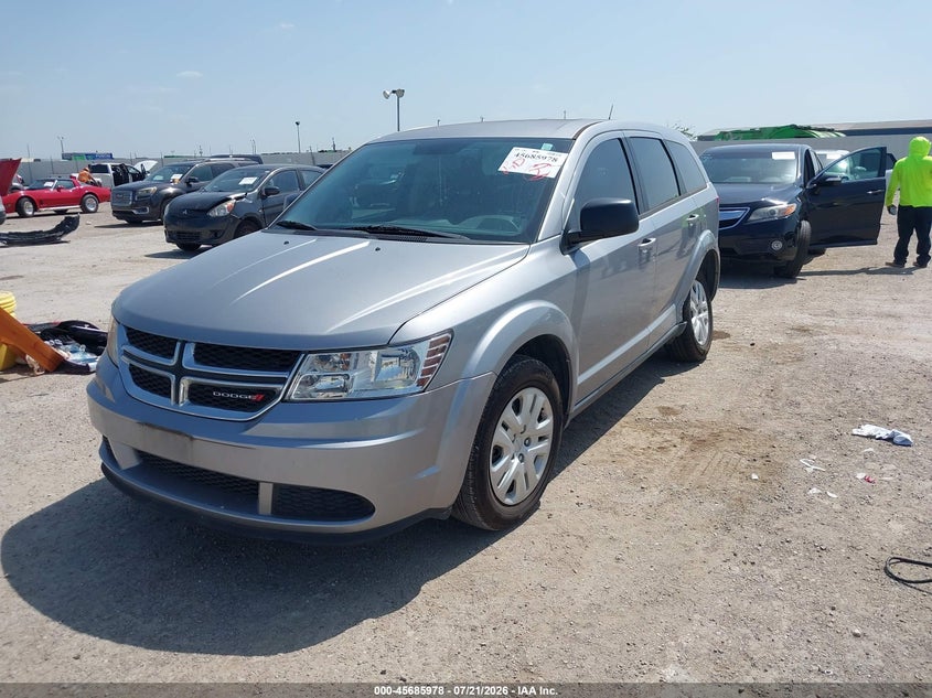 2015 Dodge Journey VIN 3C4PDCAB7FT641257 IAAI salvage auction — LEFT REAR, Salvage Title, sold $2,350 on 2026-08-07 (photo 2)