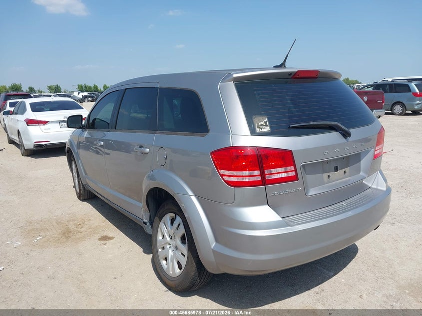 2015 Dodge Journey VIN 3C4PDCAB7FT641257 IAAI salvage auction — LEFT REAR, Salvage Title, sold $2,350 on 2026-08-07 (photo 3)