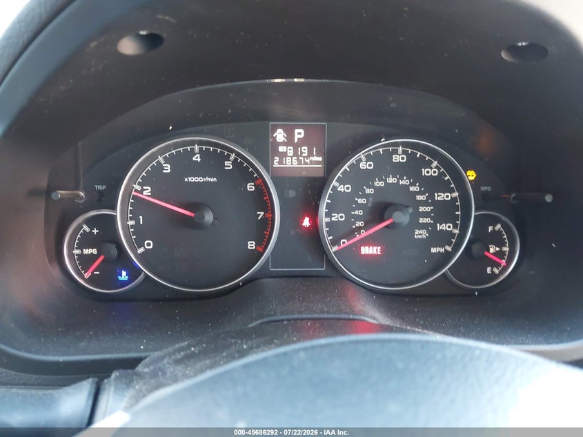 2013 Subaru Outback VIN 4S4BRBCC2D3309940 IAAI salvage auction — FRONT & REAR, Salvage Title, sold $525 on 2026-08-02 (photo 7)