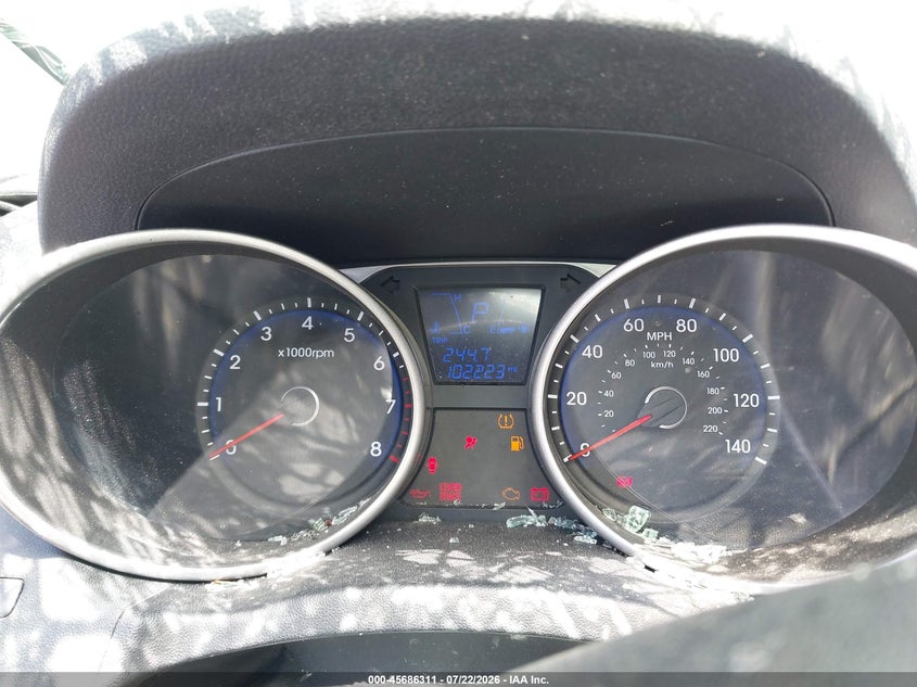 2015 Hyundai Tucson VIN KM8JUCAG0FU979943 IAAI salvage auction — ROLLOVER, Wait Title, sold $525 on 2026-08-01 (photo 7)