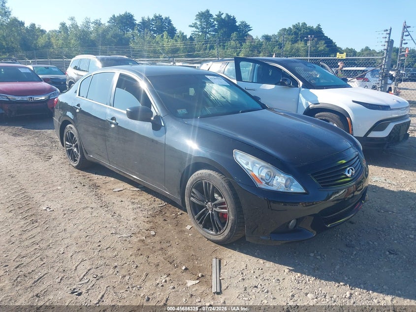 2012 Infiniti G37 VIN JN1CV6AR9CM971609 IAAI salvage auction — REAR END, Reconstructed (Massachusetts), sold $825 on 2026-07-31 (photo 1)