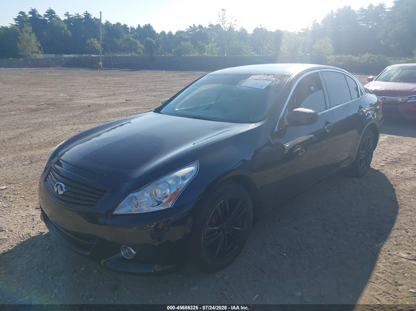 2012 Infiniti G37 VIN JN1CV6AR9CM971609 IAAI salvage auction — REAR END, Reconstructed (Massachusetts), sold $825 on 2026-07-31 (photo 2)