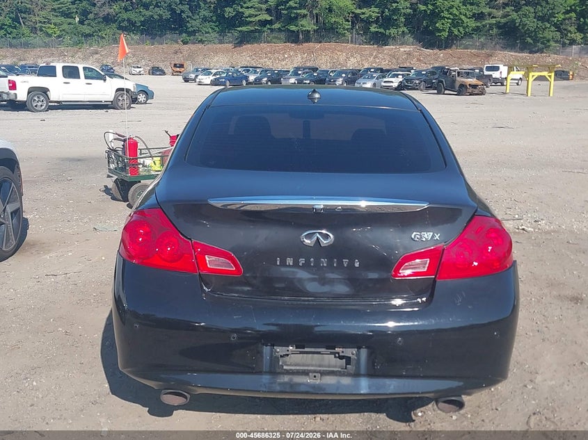 2012 Infiniti G37 VIN JN1CV6AR9CM971609 IAAI salvage auction — REAR END, Reconstructed (Massachusetts), sold $825 on 2026-07-31 (photo 6)