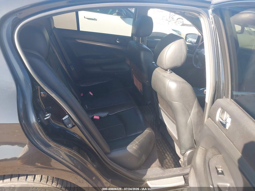 2012 Infiniti G37 VIN JN1CV6AR9CM971609 IAAI salvage auction — REAR END, Reconstructed (Massachusetts), sold $825 on 2026-07-31 (photo 8)