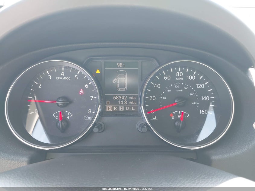 2012 Nissan Rogue VIN JN8AS5MT7CW282823 IAAI salvage auction — NORMAL WEAR, Salvage Title, sold $525 on 2026-07-28 (photo 7)