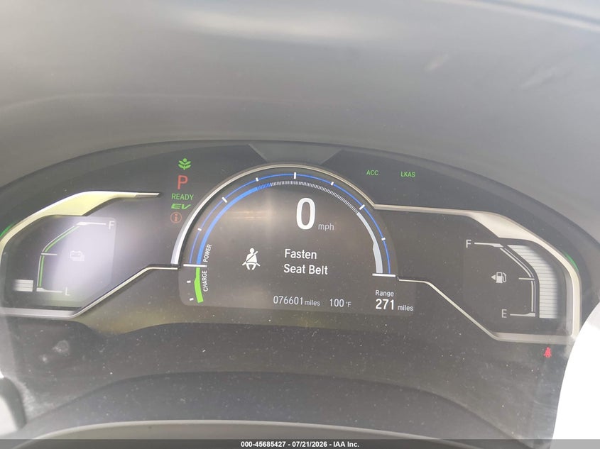 2018 Honda Clarity VIN JHMZC5F35JC004380 IAAI salvage auction — UNKNOWN, Salvage Title, sold $5,600 on 2026-08-02 (photo 7)