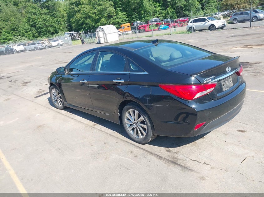 2014 Hyundai Sonata VIN 5NPEC4AC3EH923953 IAAI salvage auction — NORMAL WEAR, Clear (Massachusetts), sold $725 on 2026-08-01 (photo 3)