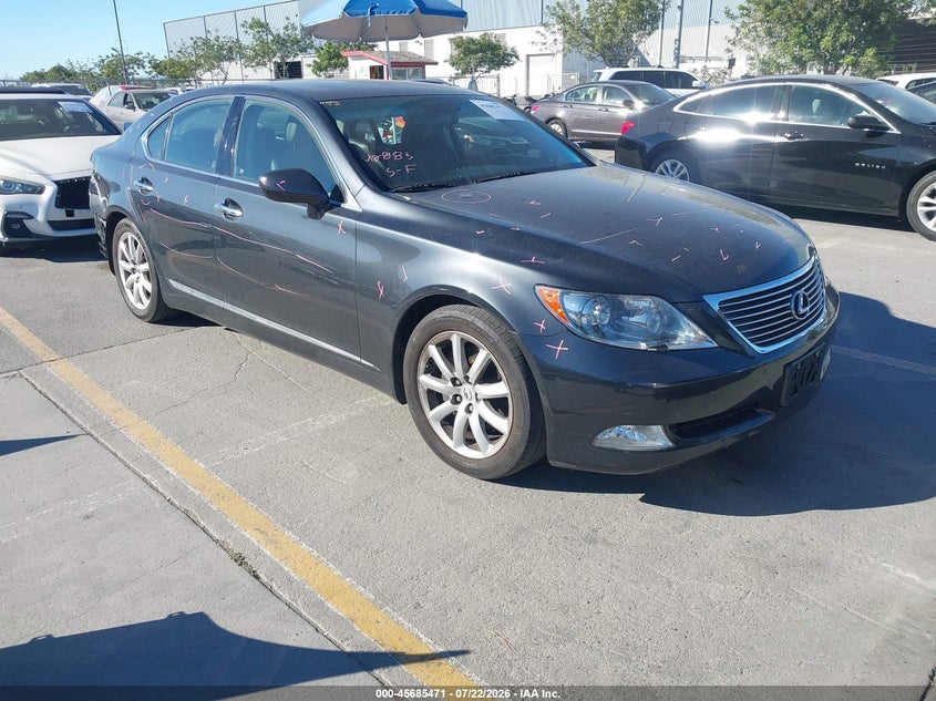 2007 Lexus Ls 460 VIN JTHBL46F375043360 IAAI salvage auction — REAR END, Salvage (California), sold $3,550 on 2026-08-03 (photo 1)