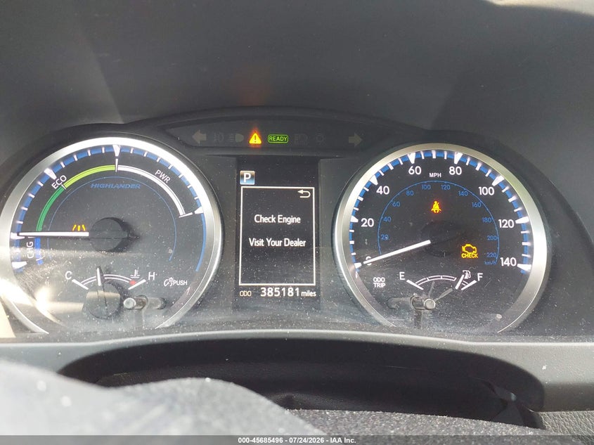 2018 Toyota Highlander VIN 5TDBGRFH3JS037063 IAAI salvage auction — ALL OVER, Clear (New York), sold $25 on 2026-07-29 (photo 7)