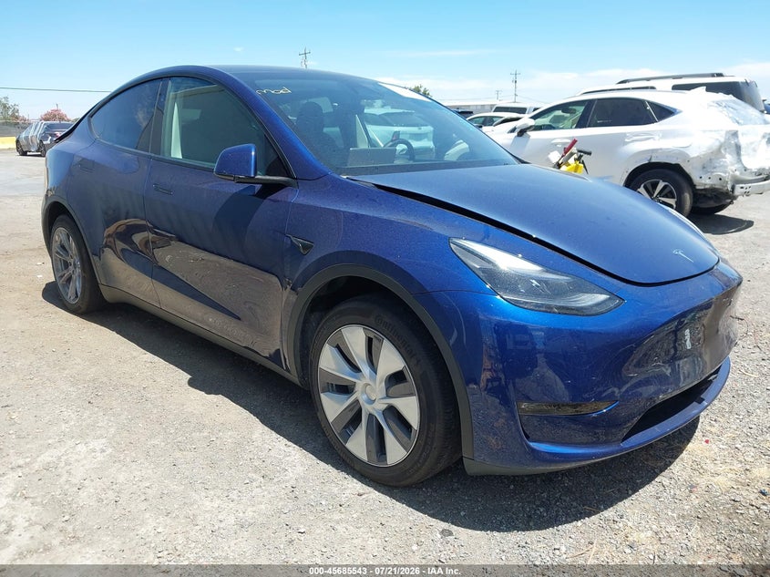 2023 Tesla Model y VIN 7SAYGDEE3PF854344 IAAI salvage auction — REAR END, Salvage (California), sold $10,700 on 2026-08-24 (photo 1)