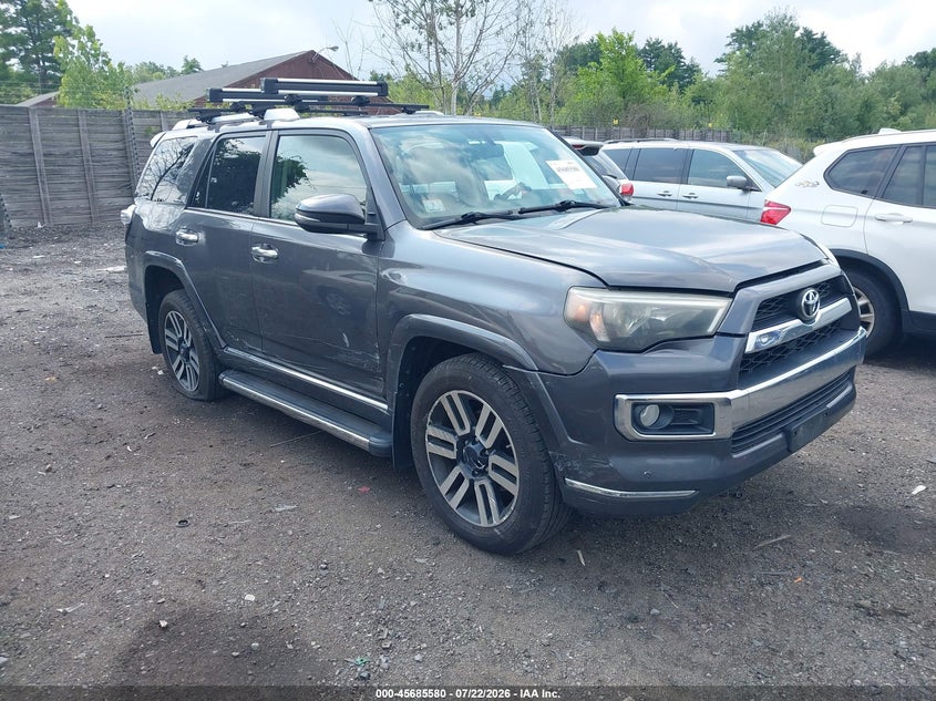 2016 Toyota 4runner VIN JTEBU5JR6G5344125 IAAI salvage auction — FRONT END, Clear (Massachusetts), sold $8,800 on 2026-07-29 (photo 1)