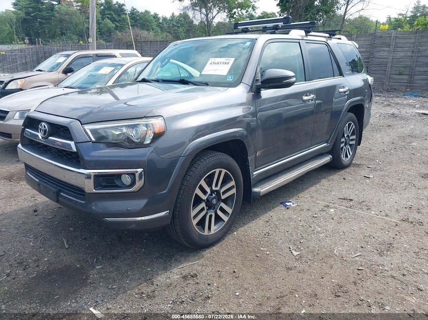 2016 Toyota 4runner VIN JTEBU5JR6G5344125 IAAI salvage auction — FRONT END, Clear (Massachusetts), sold $8,800 on 2026-07-29 (photo 2)
