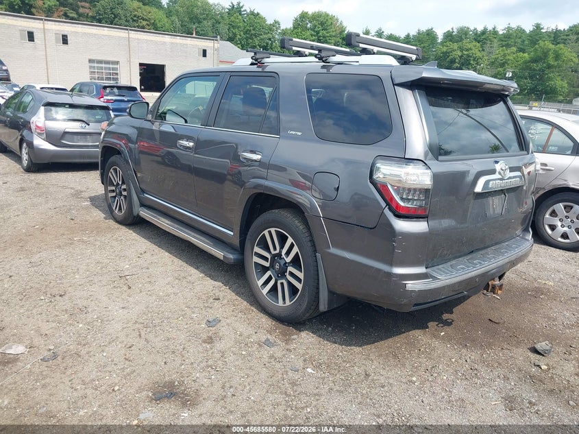 2016 Toyota 4runner VIN JTEBU5JR6G5344125 IAAI salvage auction — FRONT END, Clear (Massachusetts), sold $8,800 on 2026-07-29 (photo 3)