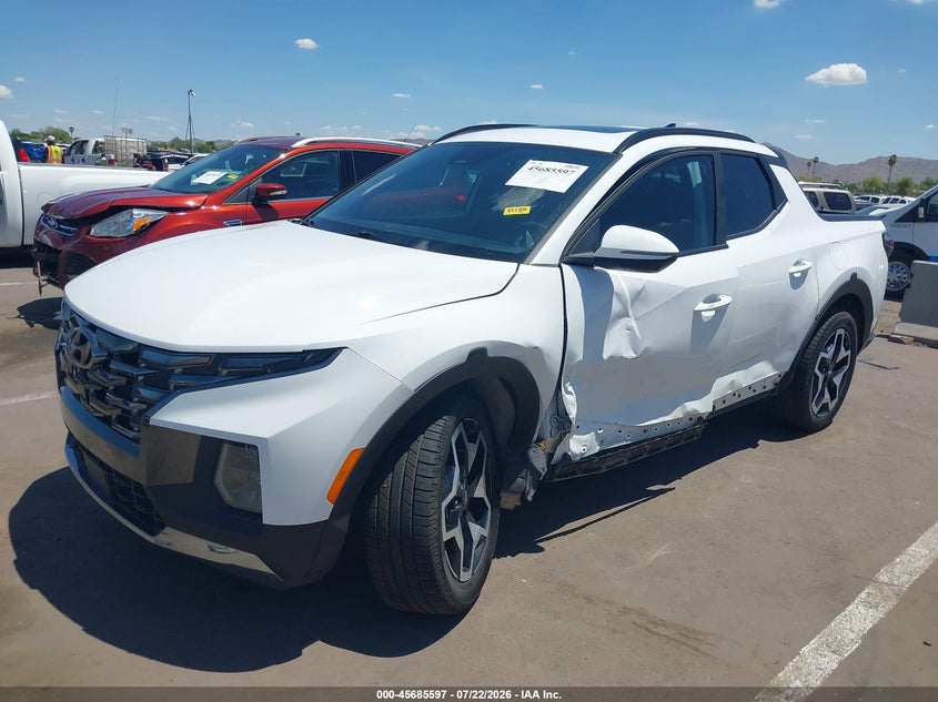 2023 Hyundai Santa cruz VIN 5NTJEDAF5PH057857 IAAI salvage auction — SIDE, Salvage Title, sold $6,800 on 2026-08-03 (photo 2)
