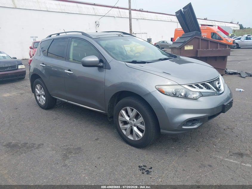 2013 Nissan Murano VIN JN8AZ1MW9DW316664 IAAI salvage auction — NORMAL WEAR, Clear-Dealer Only (Washington), sold $925 on 2026-07-23 (photo 1)
