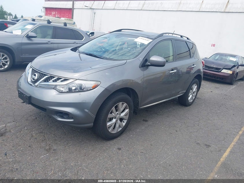 2013 Nissan Murano VIN JN8AZ1MW9DW316664 IAAI salvage auction — NORMAL WEAR, Clear-Dealer Only (Washington), sold $925 on 2026-07-23 (photo 2)
