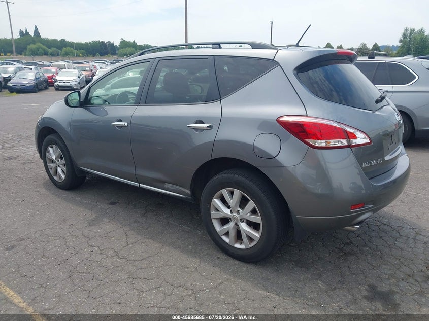 2013 Nissan Murano VIN JN8AZ1MW9DW316664 IAAI salvage auction — NORMAL WEAR, Clear-Dealer Only (Washington), sold $925 on 2026-07-23 (photo 3)