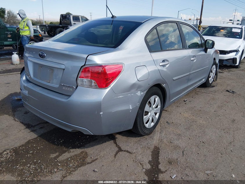 2013 Subaru Impreza VIN JF1GJAA67DH019419 IAAI salvage auction — SIDE, Clear (New Mexico), sold $25 on 2026-07-29 (photo 4)