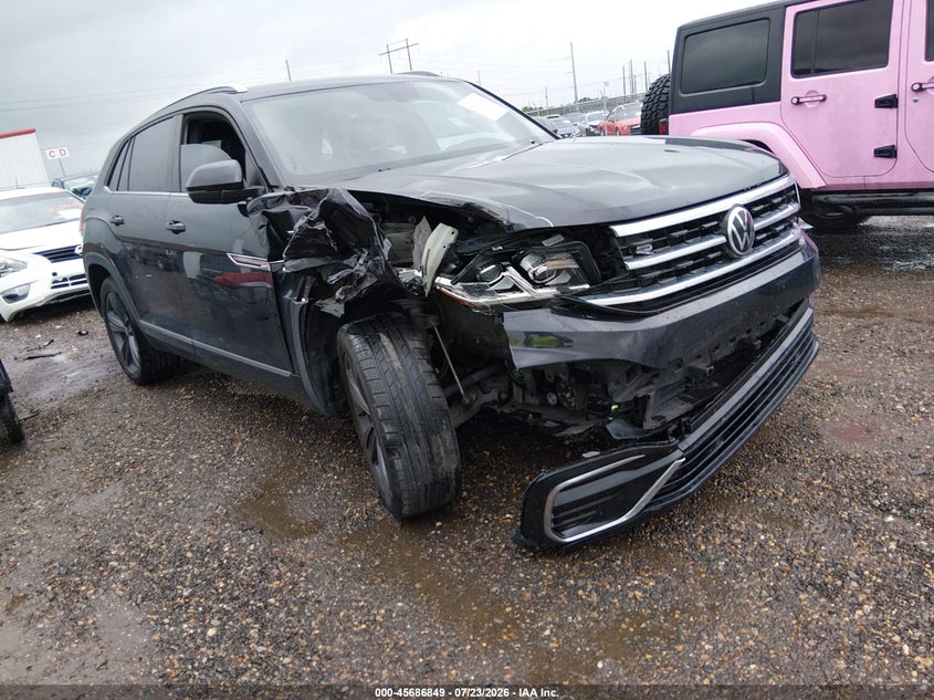 2020 Volkswagen Atlas cross sport VIN 1V25E2CAXLC229858 IAAI salvage auction — RIGHT FRONT, Salvage (Louisiana), sold $4,150 on 2026-08-26 (photo 1)