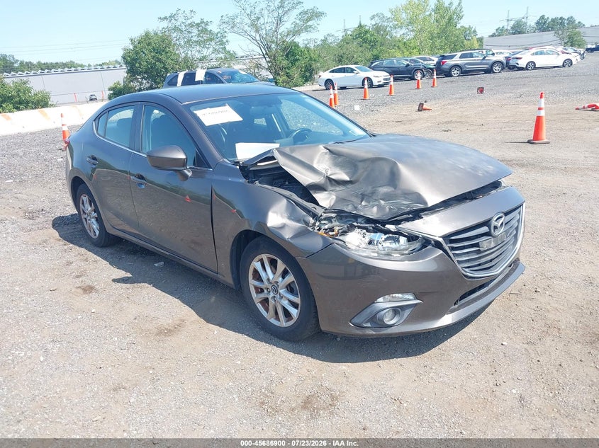 2015 Mazda 3 VIN JM1BM1V72F1249377 IAAI salvage auction — RIGHT FRONT, Mv-907A (New York), sold $400 on 2026-07-28 (photo 1)