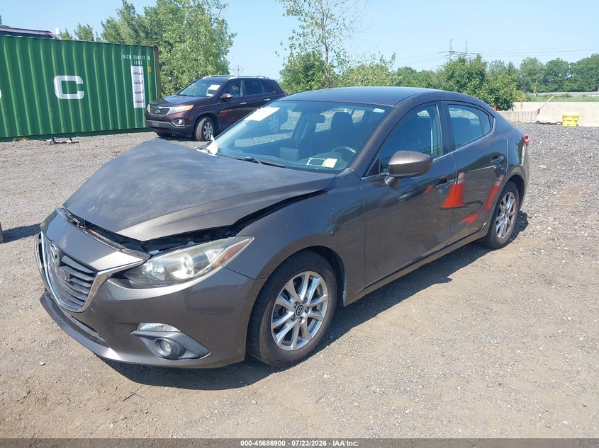 2015 Mazda 3 VIN JM1BM1V72F1249377 IAAI salvage auction — RIGHT FRONT, Mv-907A (New York), sold $400 on 2026-07-28 (photo 2)
