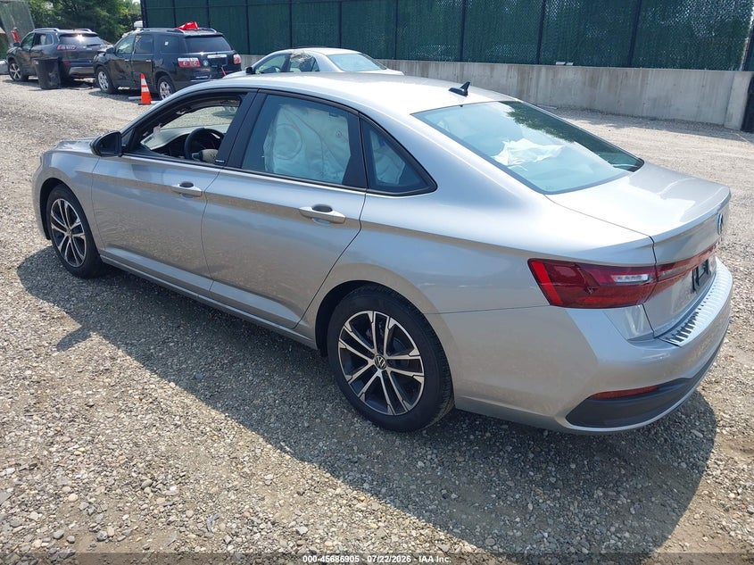 2026 Volkswagen Jetta VIN 3VWBW7BU8TM039384 IAAI salvage auction — SIDE, Salvage Title, sold $7,300 on 2026-08-22 (photo 3)