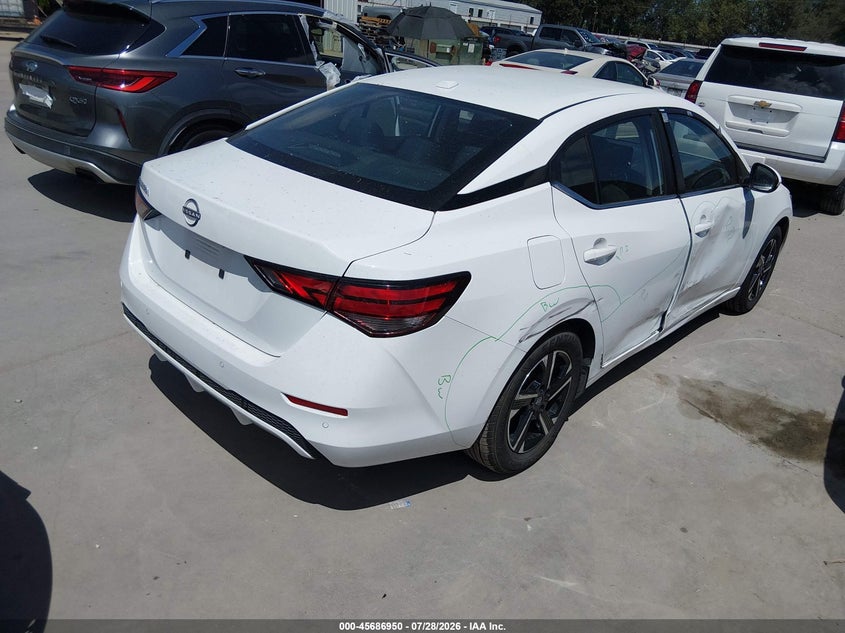 2025 Nissan Sentra VIN 3N1AB8CVXSY282132 IAAI salvage auction — SIDE, Enterprise Vehicles Clear Only (Texas), sold $10,200 on 2026-08-01 (photo 4)