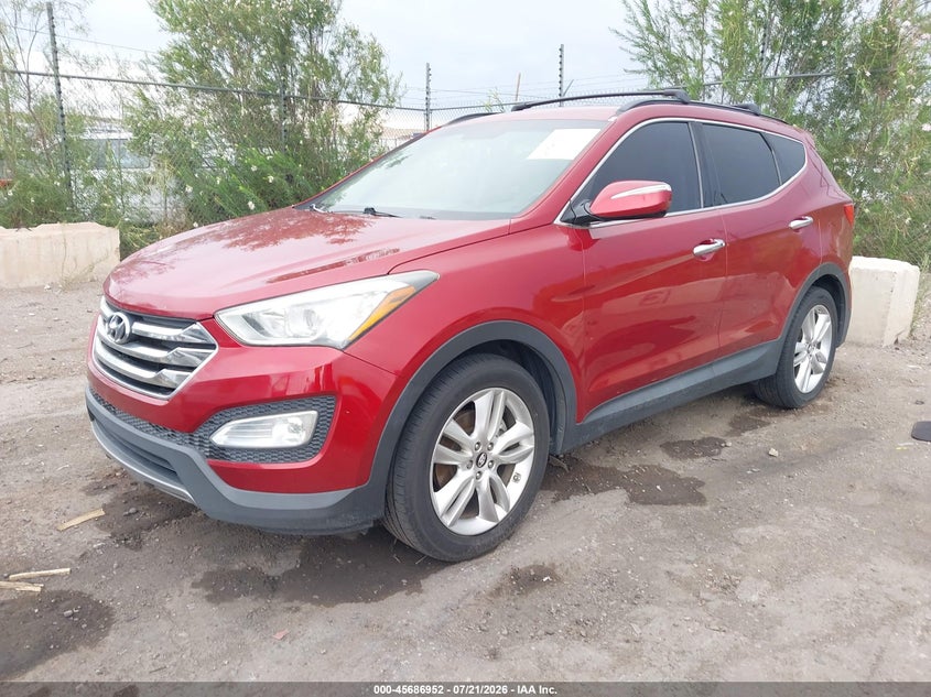 2013 Hyundai Santa fe VIN 5XYZU3LA2DG109383 IAAI salvage auction — NORMAL WEAR, Clear (New Mexico), sold $25 on 2026-07-29 (photo 2)