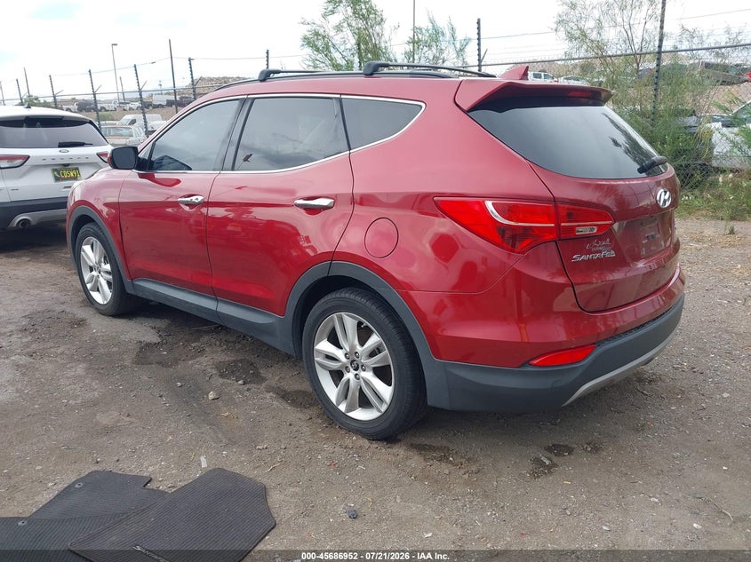 2013 Hyundai Santa fe VIN 5XYZU3LA2DG109383 IAAI salvage auction — NORMAL WEAR, Clear (New Mexico), sold $25 on 2026-07-29 (photo 3)