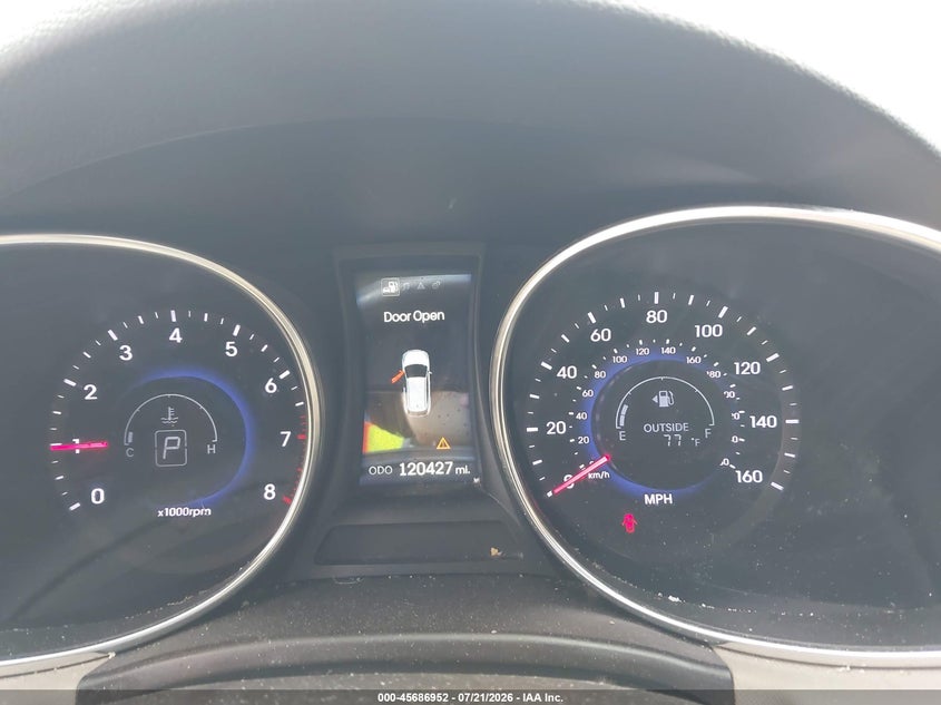 2013 Hyundai Santa fe VIN 5XYZU3LA2DG109383 IAAI salvage auction — NORMAL WEAR, Clear (New Mexico), sold $25 on 2026-07-29 (photo 7)