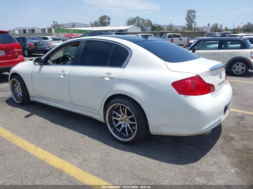 2013 Infiniti G VIN JN1CV6AP6DM711720 IAAI salvage auction — FRONT END, Salvage (California), sold $1,200 on 2026-07-28 (photo 3)