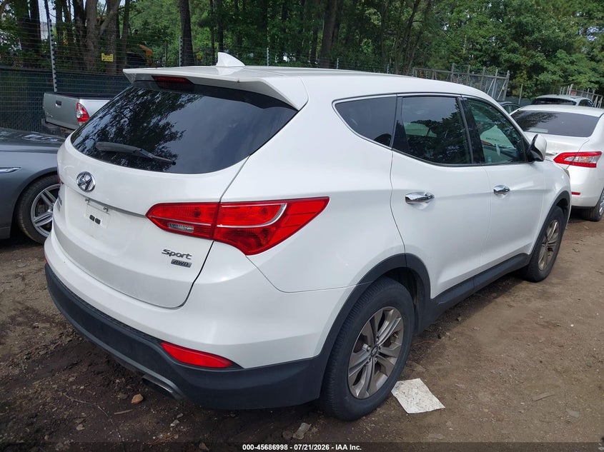 2015 Hyundai Santa fe VIN 5XYZTDLB1FG296135 IAAI salvage auction — MECHANICAL, Clear (Virginia), sold $825 on 2026-07-23 (photo 4)